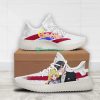 SAILOR MOON Tuxedo Mask White Yeezy Boost Sneakers
