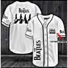 The Beatles Custom Name White Baseball Jersey