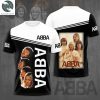ABBA White Black T-Shirt