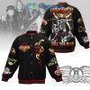 Aerosmith Eat The Rich Let Rock Baseball Jacket