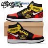 Aerosmith Red Yellow Air Jordan 1 High Sneakers
