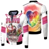 Pink Floyd Rainbow Watercolor Bomber Jacket