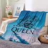 Queen Rock Band Blue Sky Fleece Blanket