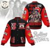 The Rolling Stones Valentine Sprint Black Design Baseball Jacket