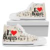 The Beatles Love High Top Shoes