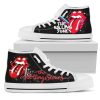 The Rolling Stones Black High Top Shoes