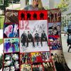 U2 Band Signature Quilt Blanket