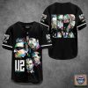 U2 Black Baseball Jersey