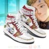 BLACK CLOVER Julius Novachrono White Red Air Jordan 1 High Sneakers