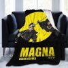 BLACK CLOVER Magna Swing Black Fleece Blanket