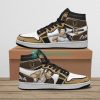 BLACK CLOVER Yami Sukehiro Brown White Air Jordan 1 High Sneakers