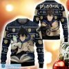 BLACK CLOVER Yuno Navy Ugly Christmas Sweater