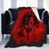 BLEACH Kenpachi Zaraki Red Fleece Blanket