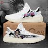 BLEACH Kenpachi Zaraki White Yeezy Boost Sneakers
