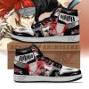 BLEACH Renji Abarai Black White Air Jordan 1 High Sneakers