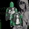BLEACH Ulquiorra Cifer Black Green Zip Up Hoodie