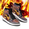 BLACK CLOVER Fuegoleon Vermillion Brown Air Jordan 1 High Sneakers
