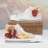 BLACK CLOVER Fuegoleon Vermillion White High Top Shoes