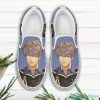 BLACK CLOVER Gauche Adlai Blue Slip On Shoes
