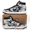 BLEACH Gin Ichimaru Black White Air Jordan 1 High Sneakers