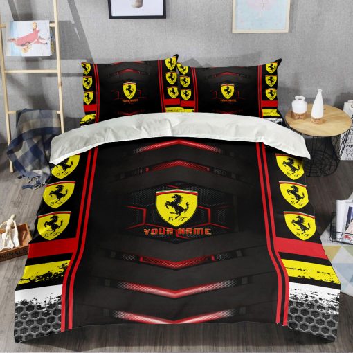 Ferrari Custom Name F1 Team Special Edition Bedding Set