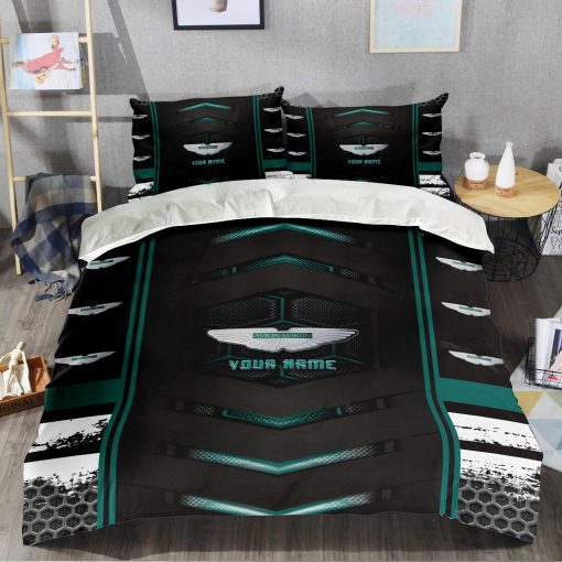 Aston Martin Custom Name F1 Team Special Edition Bedding Set