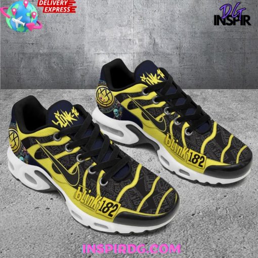 Blink-182 Golden Air Max Plus Shoes