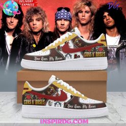 Guns N’ Roses Custom Name Limited Edition Air Force 1 Sneakers