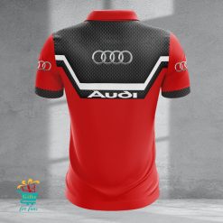 Audi Custom Name New Design Zipper Polo Shirt