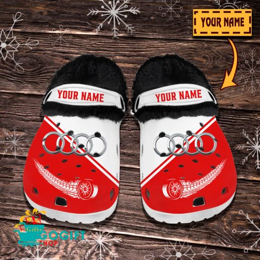 Audi Custom Name New Edition Fleece Crocs