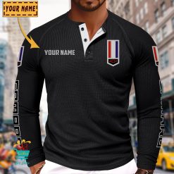 Chevrolet Camaro Custom Name New Edition Henley Long Sleeve Shirt