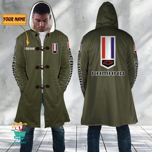Chevrolet Camaro Custom Name New Edition Hooded Overcoat
