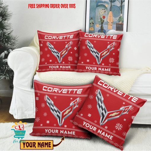 Chevrolet Corvette Custom Name Special Edition Square Pillow Case