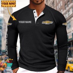 Chevrolet Custom Name New Edition Henley Long Sleeve Shirt
