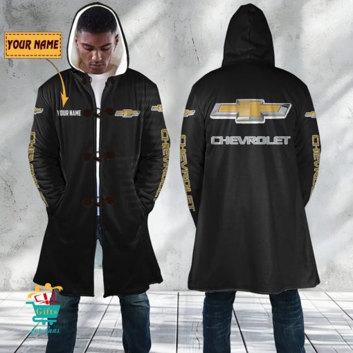 Chevrolet Custom Name New Edition Hooded Overcoat
