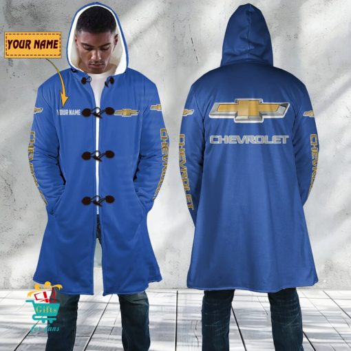 Chevrolet Custom Name New Edition Hooded Overcoat