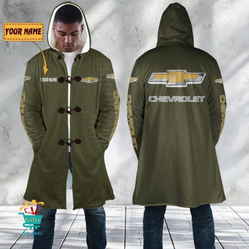 Chevrolet Custom Name New Edition Hooded Overcoat