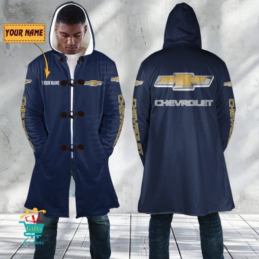Chevrolet Custom Name New Edition Hooded Overcoat