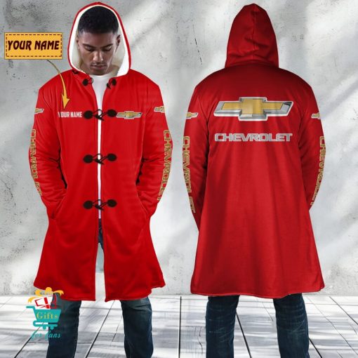 Chevrolet Custom Name New Edition Hooded Overcoat