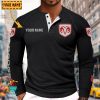 Dodge Custom Name New Edition Henley Long Sleeve Shirt