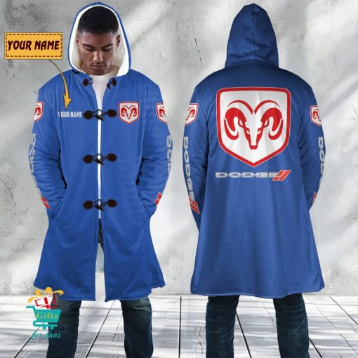 Dodge Custom Name New Edition Hooded Overcoat