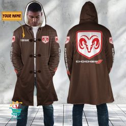 Dodge Custom Name New Edition Hooded Overcoat