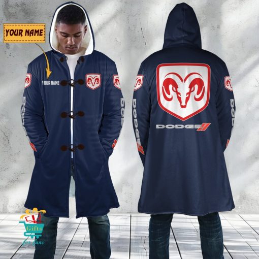 Dodge Custom Name New Edition Hooded Overcoat