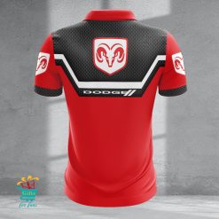 Dodge Custom Name New Design Zipper Polo Shirt