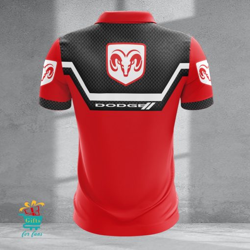 Dodge Custom Name New Design Zipper Polo Shirt
