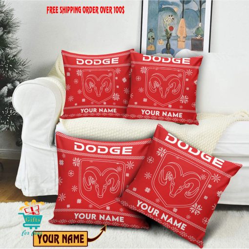 Dodge Custom Name Special Edition Square Pillow Case