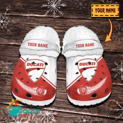 Ducati Custom Name New Edition Fleece Crocs