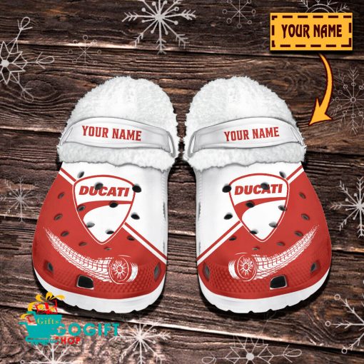 Ducati Custom Name New Edition Fleece Crocs