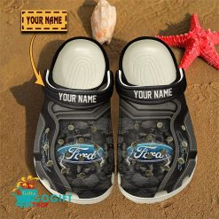 Ford Custom Name Fan Edition BW Crocs
