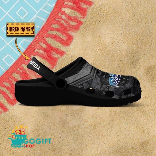 Ford Custom Name Fan Edition BW Crocs